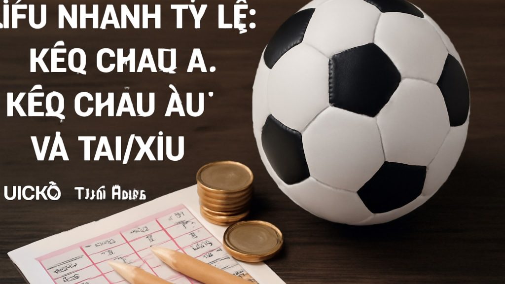 Hiểu nhanh tỷ lệ: kèo châu Á, kèo châu Âu và tài/xỉu Minh họa: Hiểu nhanh tỷ lệ: kèo châu Á, kèo châu Âu và tài/xỉu